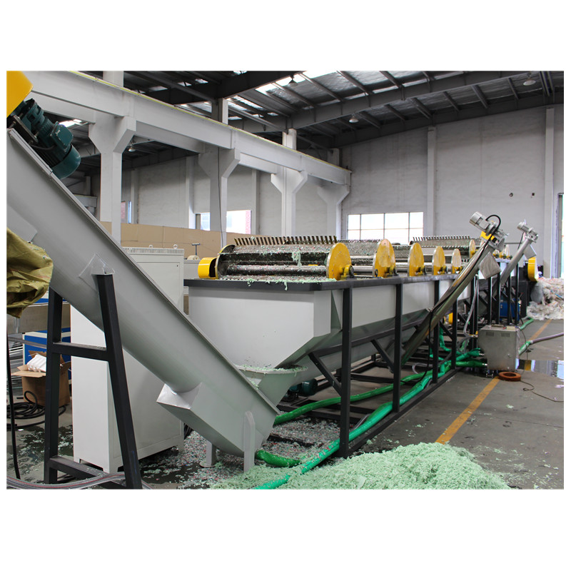 PP PE film bag plastic crushing washing recycling line