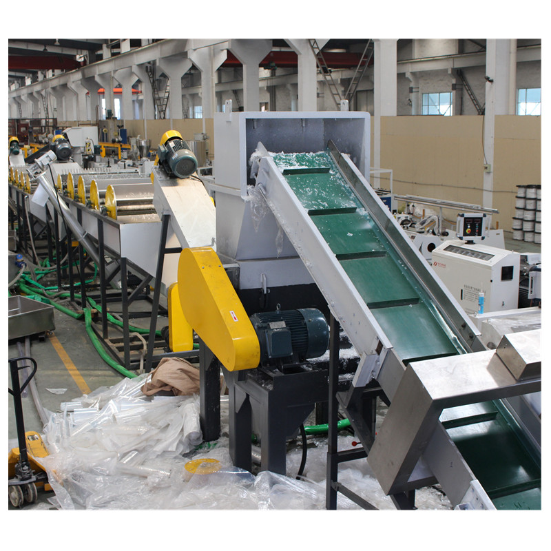 PP PE film bag plastic crushing washing recycling line